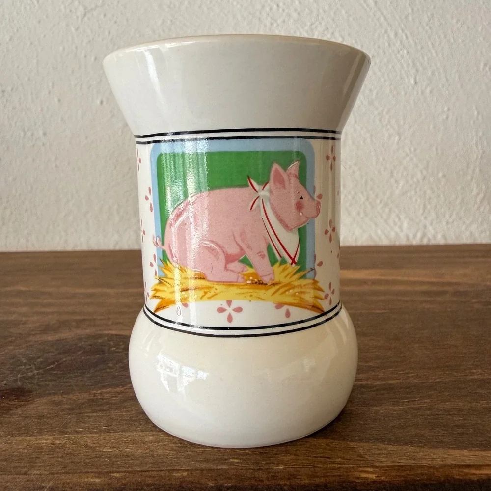Vintage‎ Pelzman Designs Pig Sheep Salt Pepper Shakers Set Farm Animals Ceramic